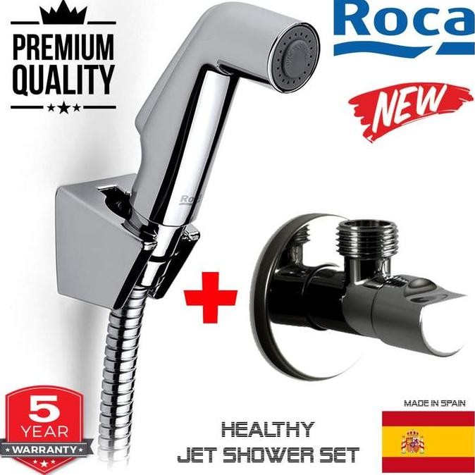 Roca Jet Shower Toilet + Stop Valve Set Premium Quality