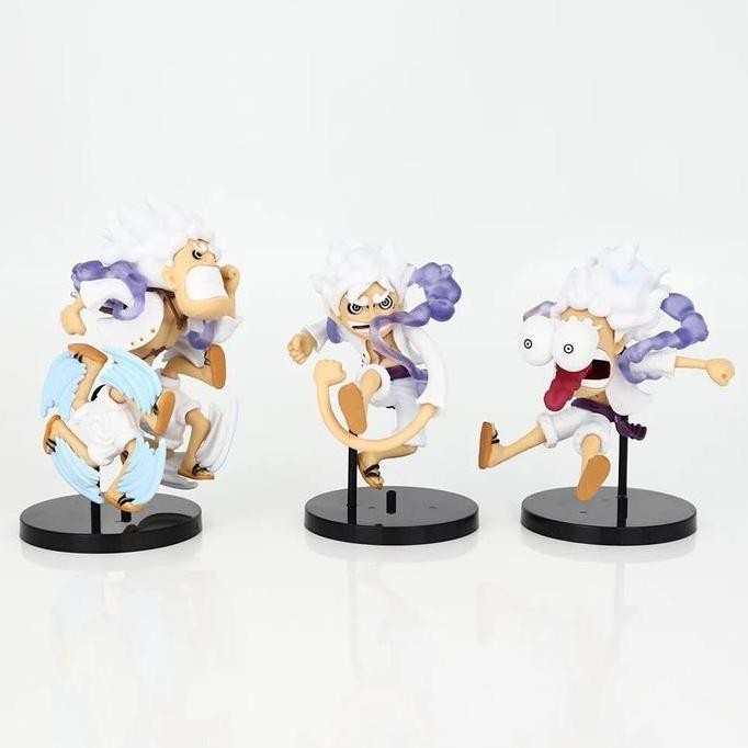 ACTION FIGURE ONE PIECE MONKEY D LUFFY NIKA GEAR 5 SUN GOD Q VER. WCF TOPPER CAKE MAINAN PAJANGAN HI