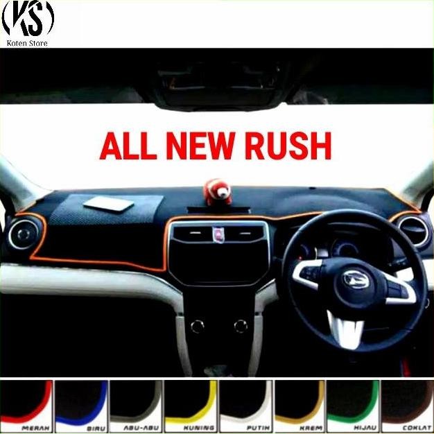 COVER DASHBOARD/ALAS KARPET DASHBOARD MOBIL ALL NEW RUSH + ANTI SLIP ORIGINAL DAN TERPERCAYA