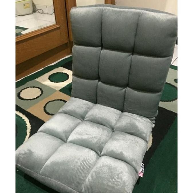 Kursi Lesehan / Kursi Lantai / Kursi Lipat - Biru Muda