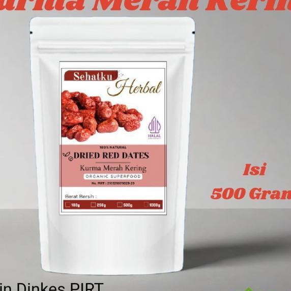 

Sehatku Dried Red Dates Kurma Merah Kering Isi Gram