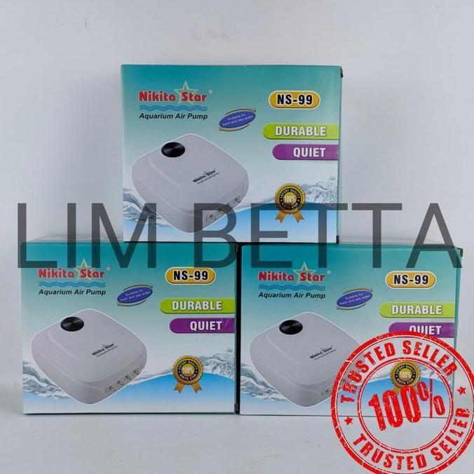 tersedia nikita ns-99 aerator 4 lubang air pump aquarium kolam