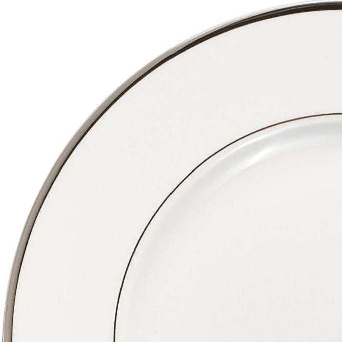 (Allthebest) Mikasa Cameo inum Rim e White St Saint James Tableware piring