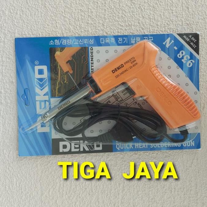 Solder Tembak Listrik Patri Dekko Deko 938 N 80 Watt Asli Korea