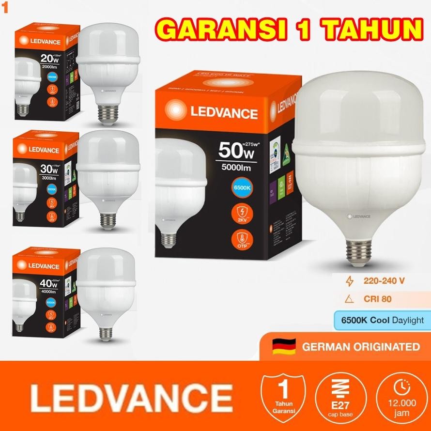 Terlaris Lampu Bohlam Led 50 Watt 40 30 20 50W 40W 30W 20W Putih Capsule E27 Jumbo Rumah Kapsul Body