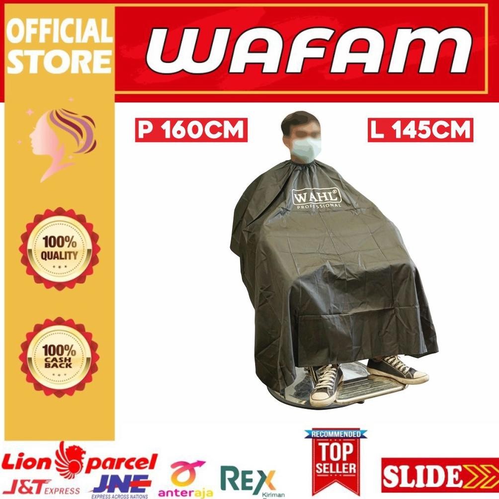 WAHL CAPE BLACK / KEP / KAIN KIP CUKUR BARBER SALON