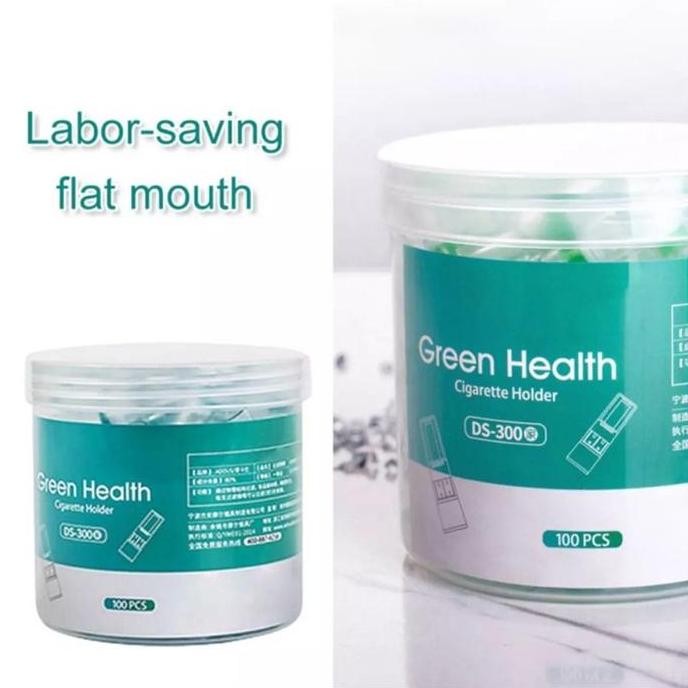 (Allthebest) 100pcs Pipa Filter Rokok/ Pipa Penyaring Tar Nikotin Rokok/ PENYARING