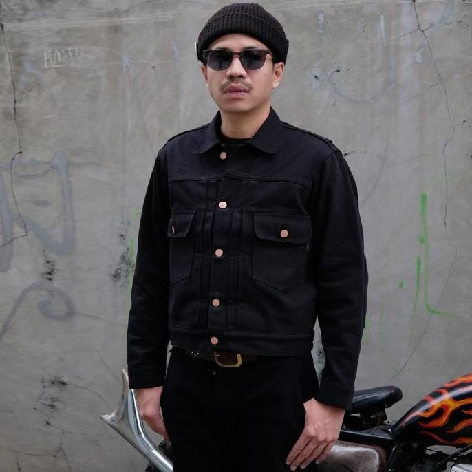 Promo Carnivores Soul - Freedom 15 Oz Black X Black Denim Jacket