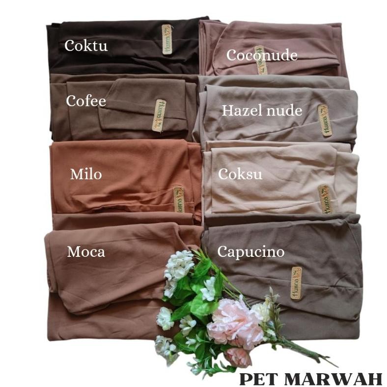 Terbaik (PET MARWAH HUSNA) Jilbab instan jersey/Bergo Oval Husna/PET MARWAH Ori HUSNA ~