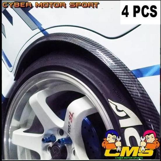 Athena - Lips fender motif carbon universal 4 set. lips spakbor mobil. list fender motif carbon. fen