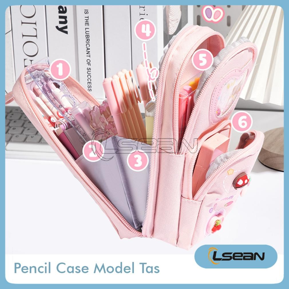 

Flash Sale PENCIL CASE HIASAN GLITTER KARAKTER 3D MODEL TAS LUCU KOREA KAPASITAS BESAR