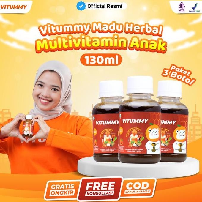 

TERBARU - Vitummy - Madu Herbal Untuk Anak Paket 3 Botol