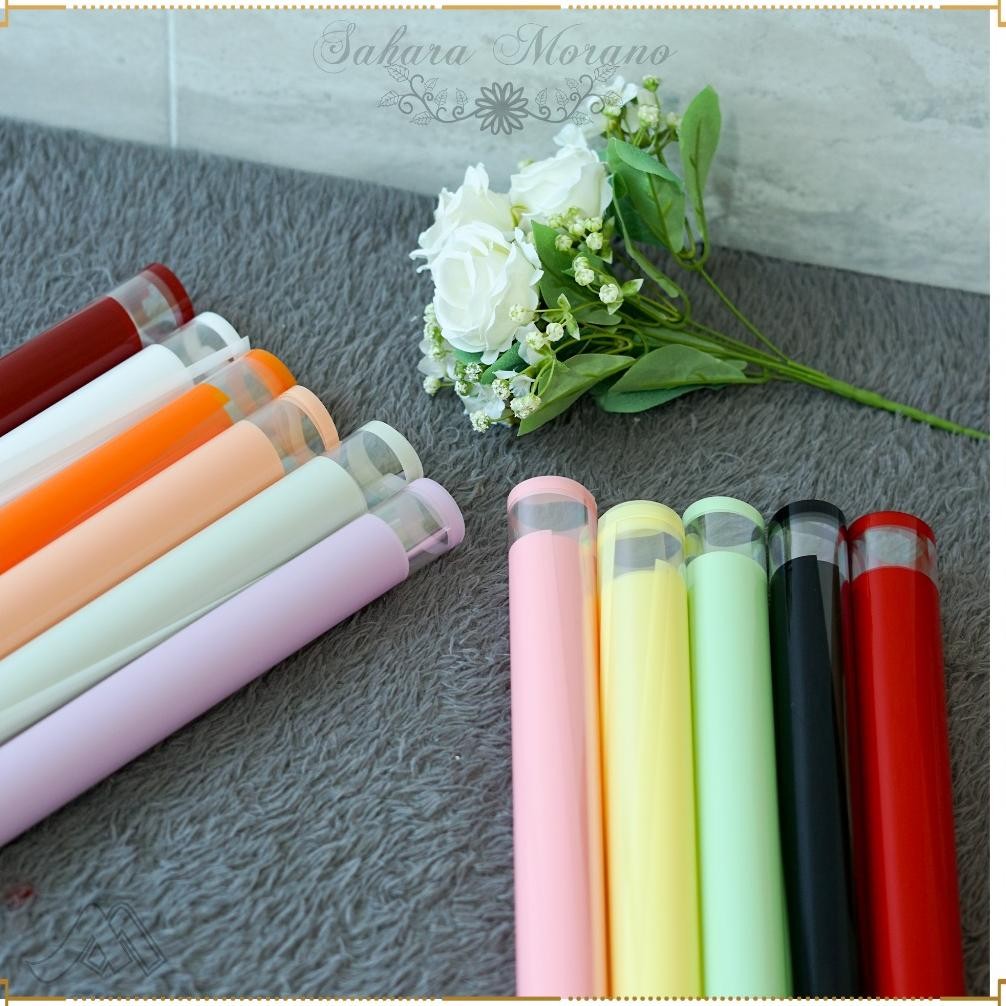 

20 Pcs Flower Wrapping List Frame Glossy Transparant Cellophane Waterproof KertasBuketBunga aSt