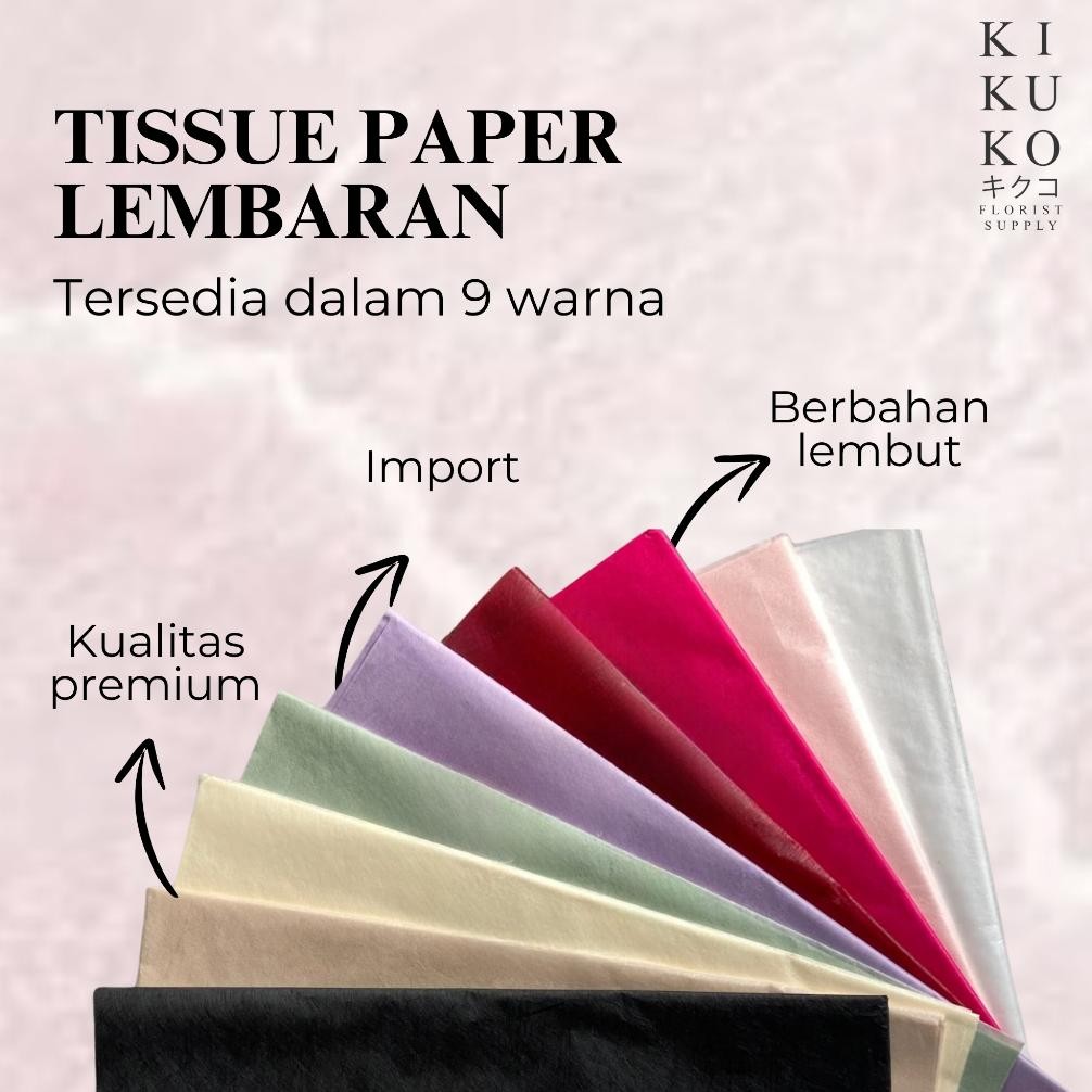 

Wrapping Korean Tissue Paper - 20 Lembar 60x60 cm aSt