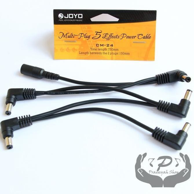 Terbaru JOYO Daisy Chain Power Supply Kabel Efek Gitar 5 Way Plug