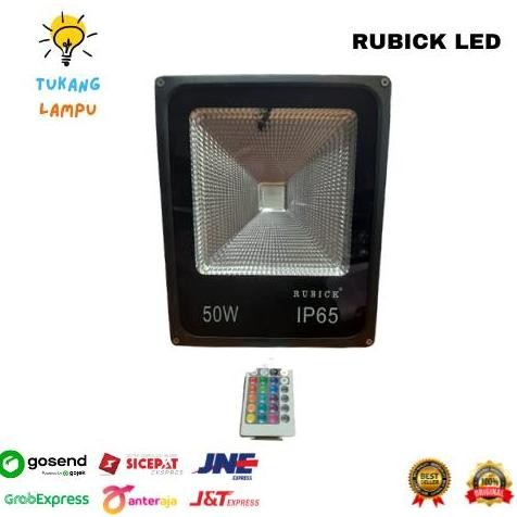 Rubick Lampu Sorot Led Floodlight Rubick 50W Rgb