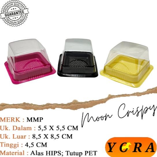 tray mika moon crispy isi 50 set  tebal / mike kue / tray moon cake / mika mochi / tempat mochi / tr