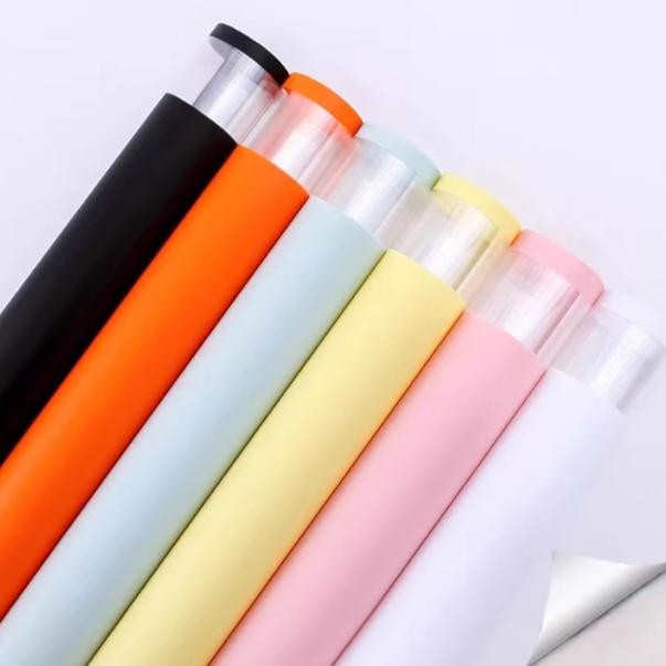 

20 LEMBAR Kertas Buket Bunga Cellophane Flower Wrapping Paper Double Frame List Colour aSt