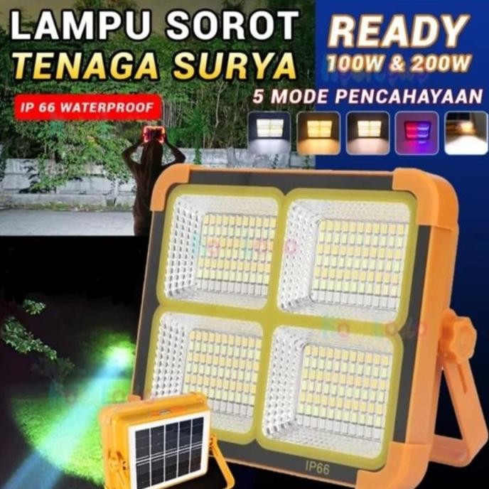 Lampu Sorot Emergency Tenaga Surya Sunpro Sl - 108 (Super Terang)