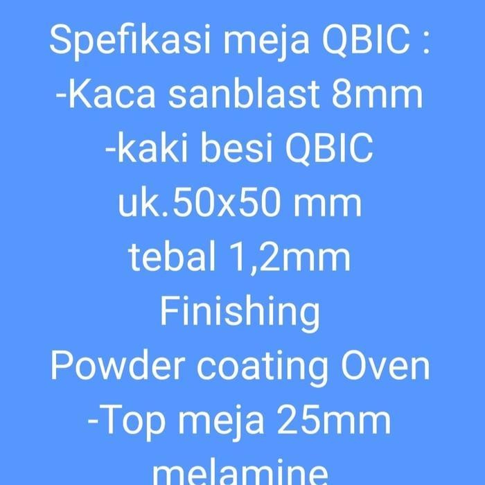 Meja Kantor Meja Kerja Partisi Kantor 4 Orang Qbic Dgn Sekat Kaca Original Dan Terpercaya