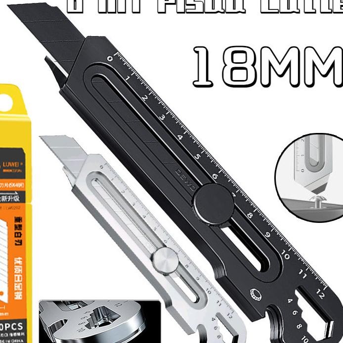 

Cutter 6 In1 Cuttermultifungsi Cutter18Mm Cutter Besi Stainless Besar10Pc Set Cutter Pemotong Kertas