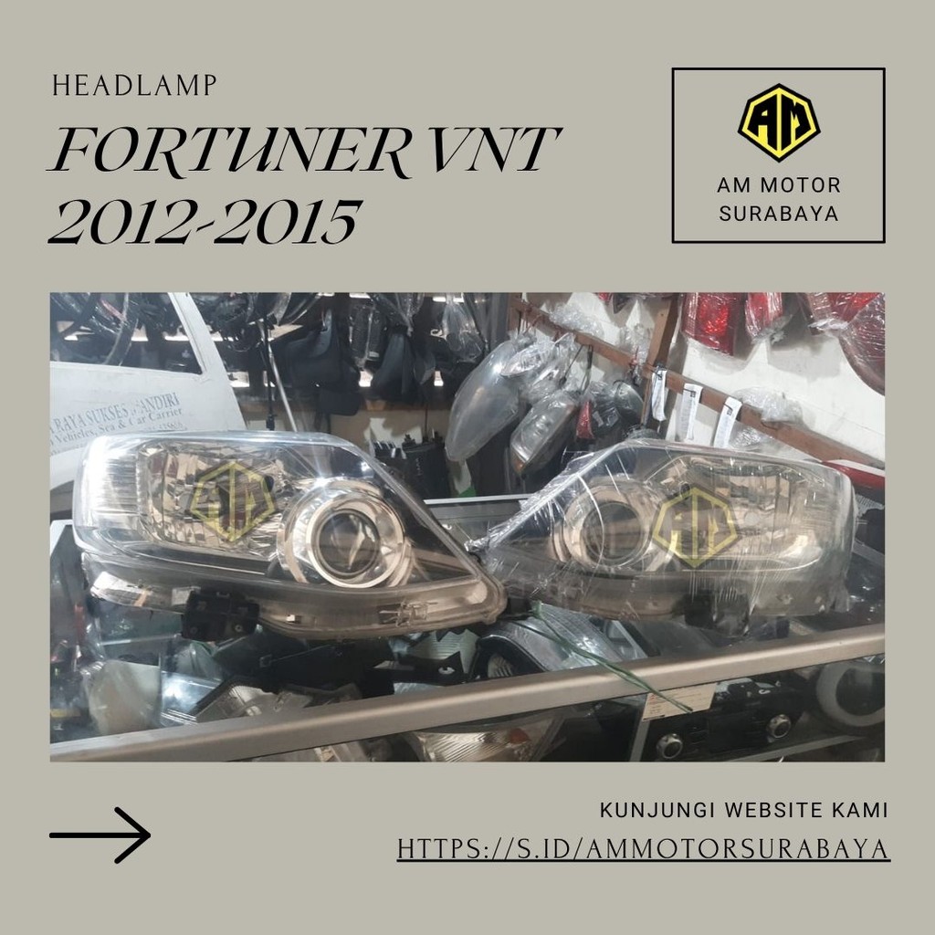 Headlamp FORTUNER VNT 2012-2015