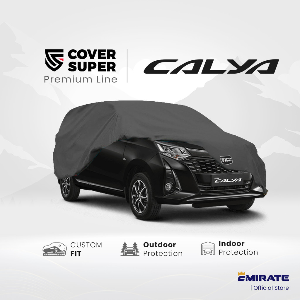 Sarung Mobil / Cover Mobil Toyota Calya Polyester Premium Cover Super