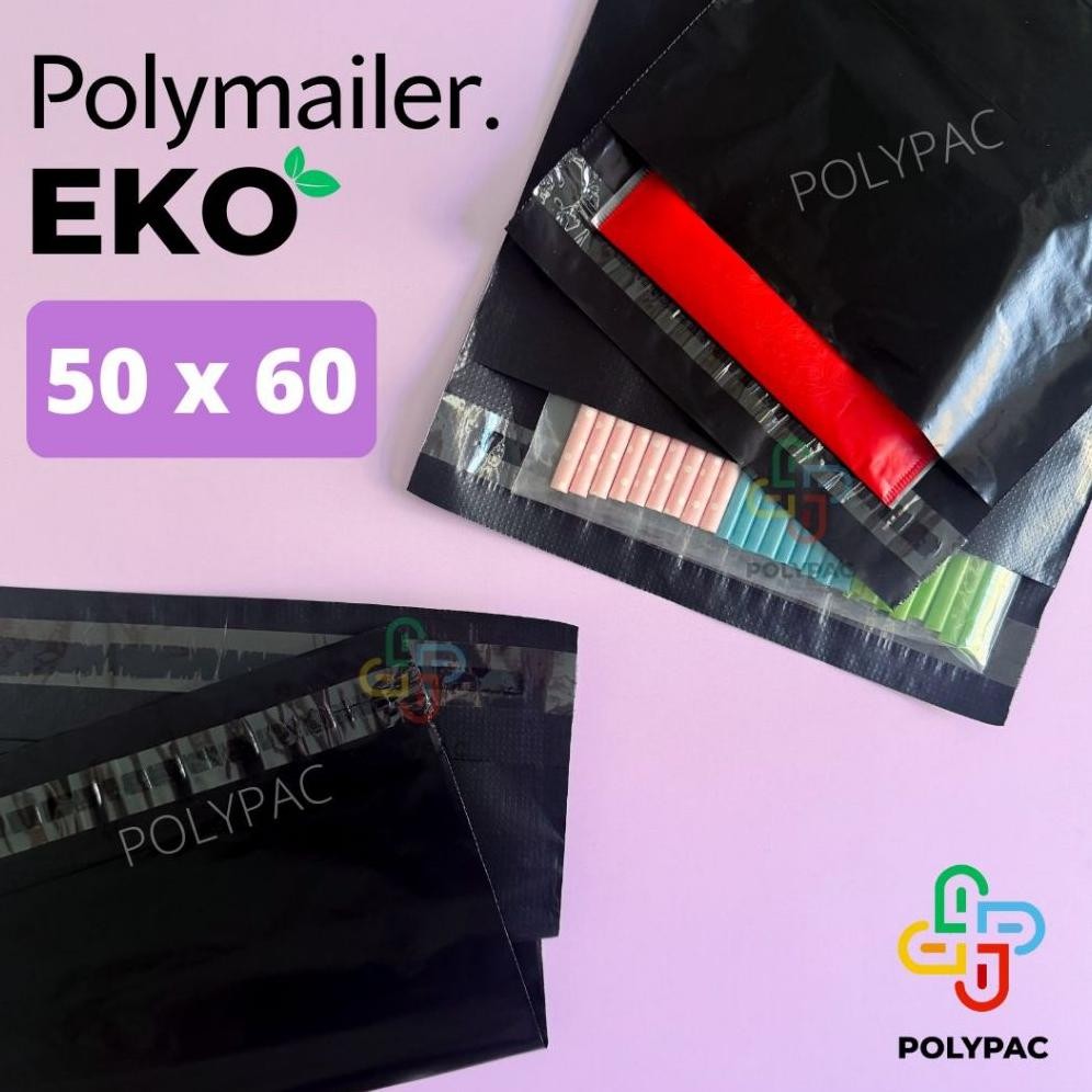 

Polymailer Hitam Ekonomis [50x60] isi 50 pcs - Polymailer Lem aSt