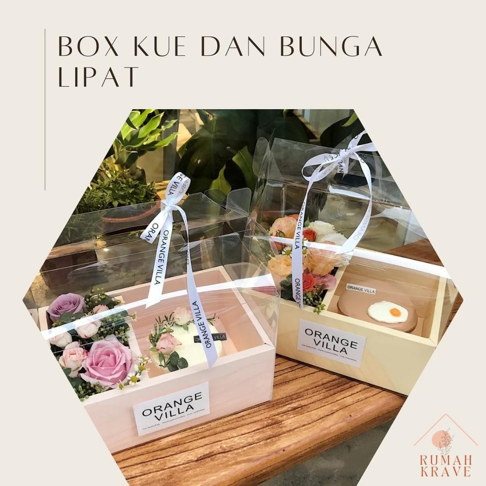 

Rumah Krave - Box Bunga Dan Kue Lipat Portable Instan Cake Flower Box aSt