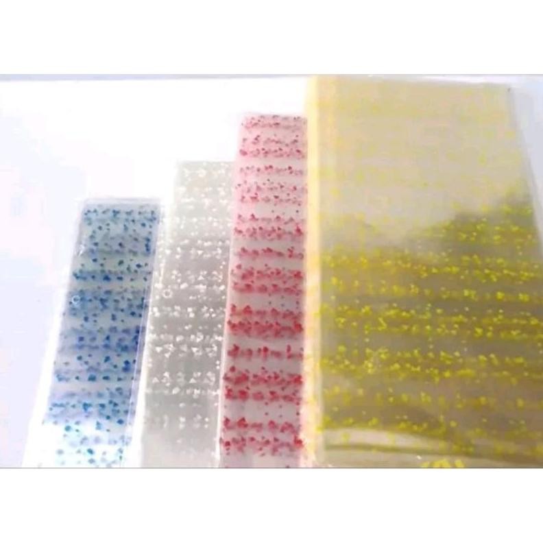 

( 1 Pak - 60 Lembar ) Plastik Souvenir Ulang Tahun Opp Kantong Goodie Bag Motif Bintik aSt