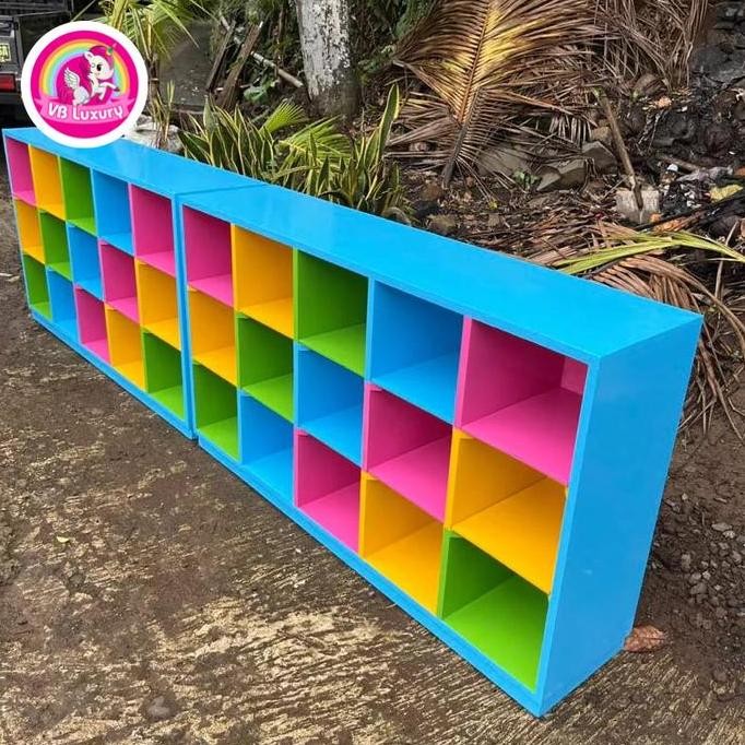 PREMIUM LOCKER LOKER SEKOLAH PAUD TK RAK BUKU TAS WARNA WARNI SCHOOL