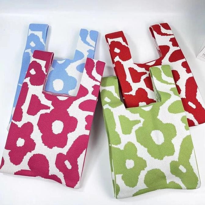 

Ready Tas Vacay Knoted Korean Style Tas Hampers Natal Imlek Knit