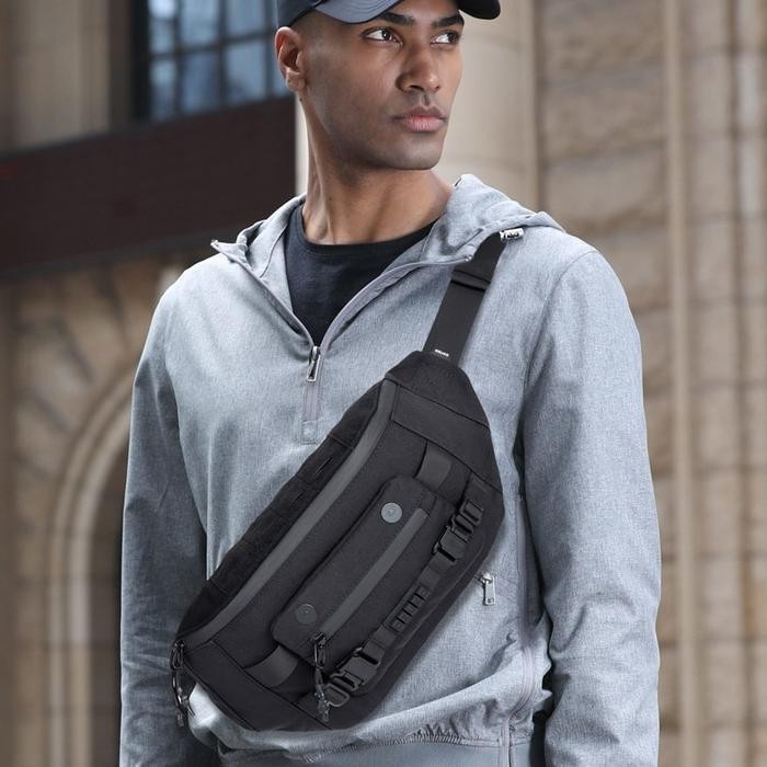 Ut Ozuko Waist Bag #9681 - Tas Selempang Pria Cowok Pinggang Tas Pinggang Pria