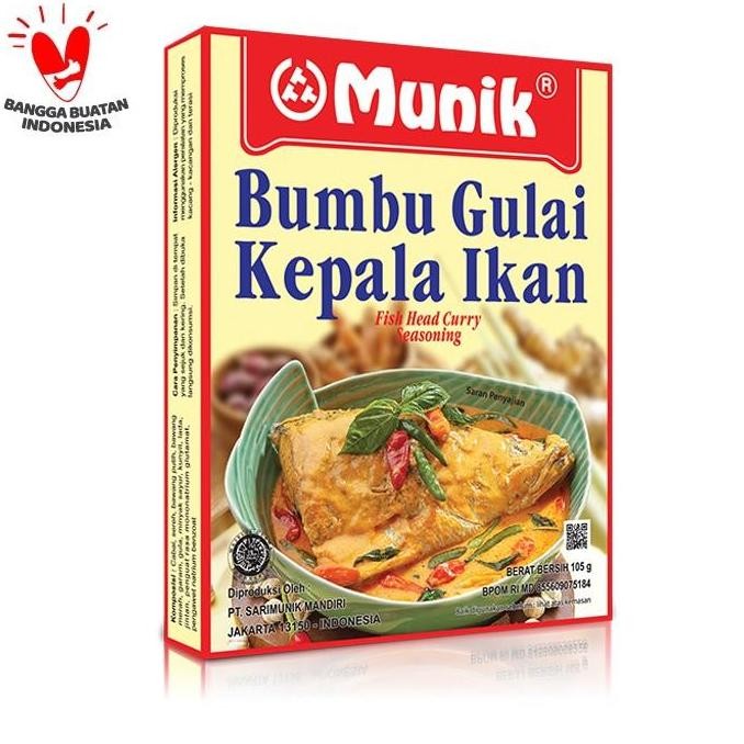 

Promo Bumbu Munik Gulai Kepala Ikan 105G - Bumbu Gulai Siap Masak Ikan Kepala