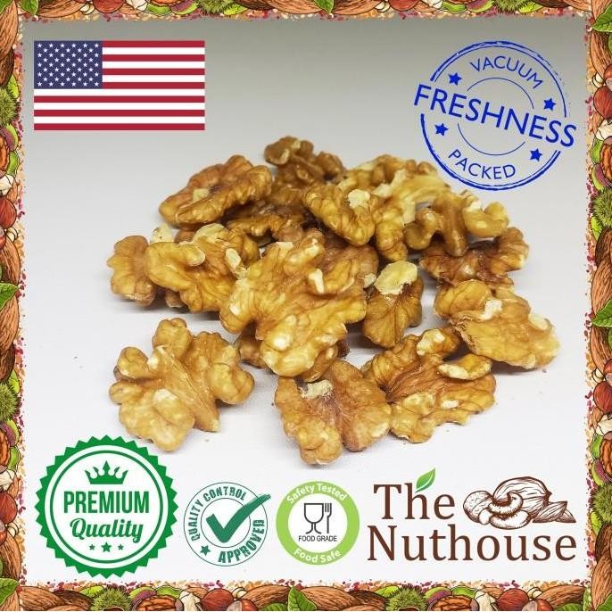 

(Allthebest) 250gr Walnut Light Halves and Pieces 90 RAW / Mentah Kacang