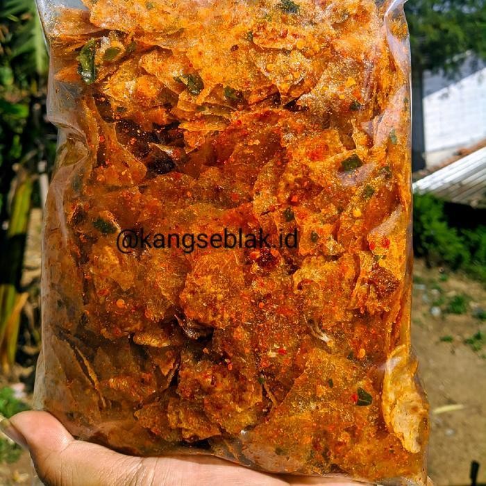 

CCF kripca/kripik kaca snack pedas daun jeruk bumbu chili oil kemasan 1kilo Keripik Food Cemilan