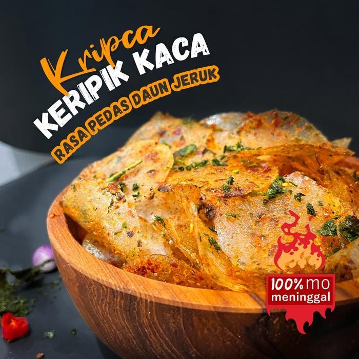 

CCF 250gr Kripca Pedas Daun Jeruk - Yasnack/Keripik Kaca/Cemilan/Food Snacks Cemilan Food