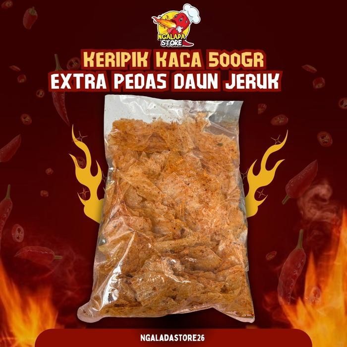 

CCF KERIPIK KACA 500GR EXTRA PEDAS DAUN JERUK