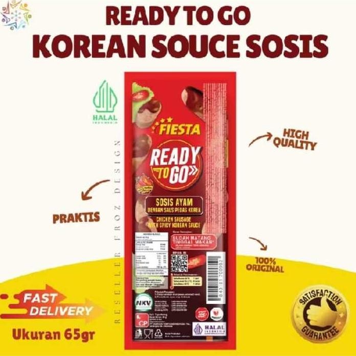 

Fiesta Sausage Ready To Go 1 Box ( 12Pc X 65Gram ) Terbaru
