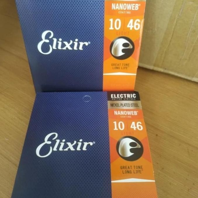 Siap Kirim Senar Gitar Elektrik Elixir 010 - String Nanoweb Coated Original Usa