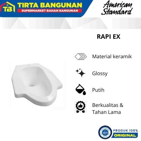 American Standard Rapi Ex Closet / Kloset / Toilet / Wc Jongkok White