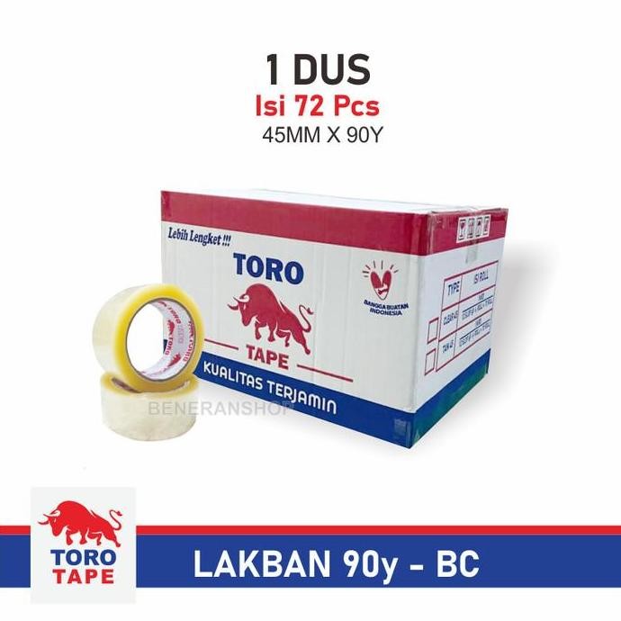 

LAKBAN BENING COKELAT 2 INCH 90 YARD 90Y BC 1 DUS - TORO TAPE ORIGINAL DAN TERPERCAYA