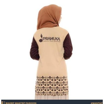 (Allthebest) Kaos Pramuka Tunik Lengan Panjang Terbaru Kaos Pramuka Kegiatan Pramuka Coklat - Kaos P