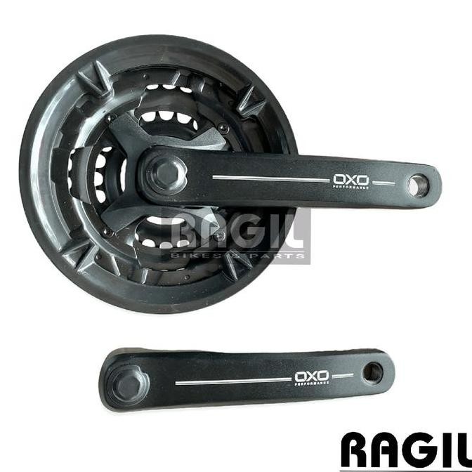 CRANK 3 SPEED 48T 42T ALLOY 48 38 28 42 34 24 GIR GEAR DEPAN TENGAH SEPEDA MTB FEDERAL 170 48T 38T 2