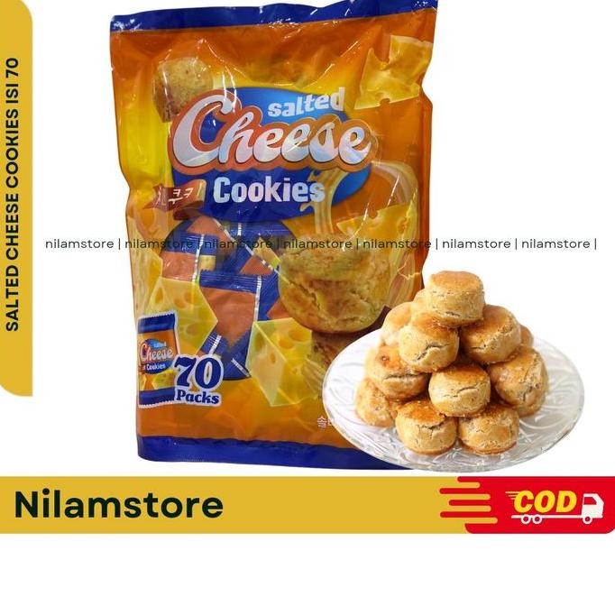 

Salted Cheese Cookies Isi 70pcs Kue Keju Gurih Stok Terbatas