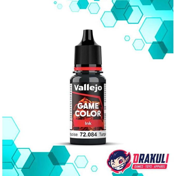 

VALLEJO GAME COLOR PAINT - INK - DARK TURQUOISE 72.084