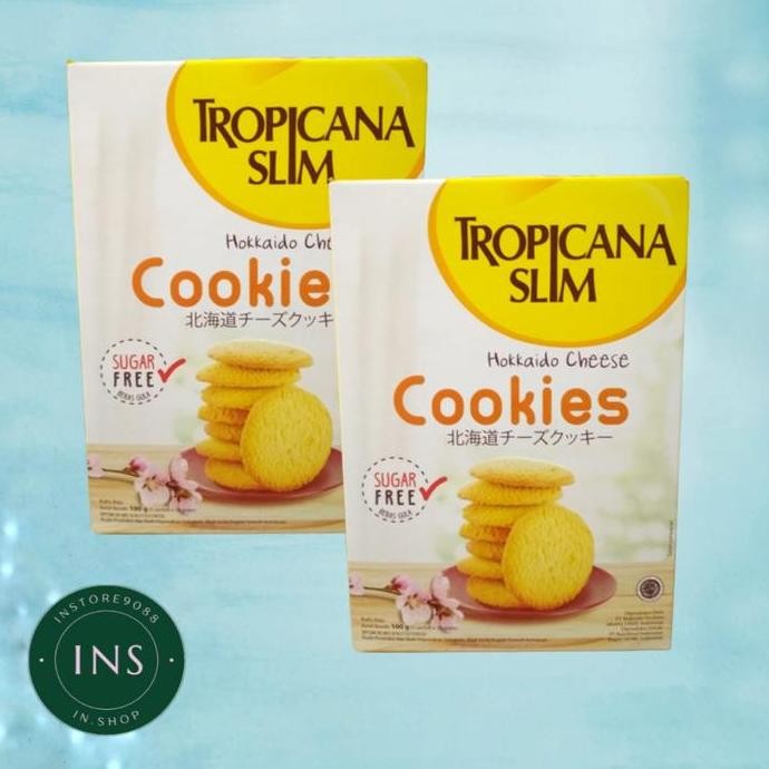 

Tropicana Slim Cookies Hokkaido Cheese 100g Sugar Free Kukis Sehat Stok Terbatas