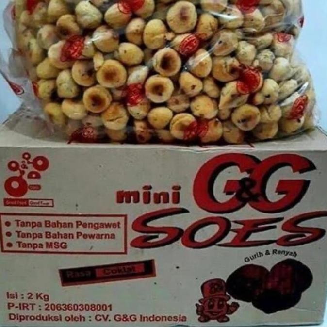 

Kue Sus Kering Isi Coklat 2kg - Soes GG Large Pack Stok Terbatas