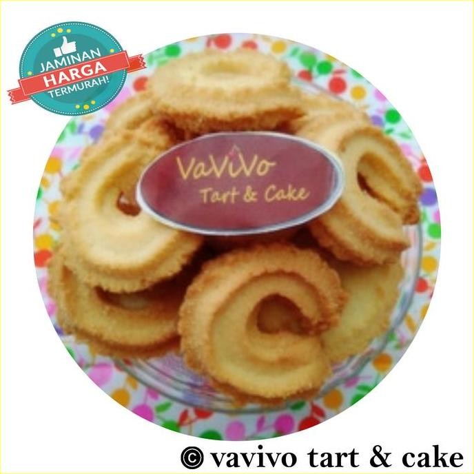 

Butter Cookies Vanila Ring - Kue Kering Jadul Bentuk Cincin Stok Terbatas