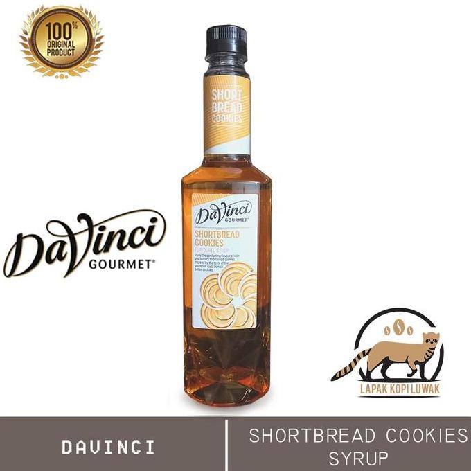

Kukis Shortbread Rasa Sirup Davinci Kue Kering Unik Stok Terbatas